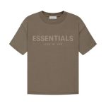 Fear of God Essentials Brown T-Shirt with logo