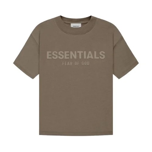 Fear of God Essentials T-Shirt Brown Fear of God Essentials Brown T-Shirt with logo