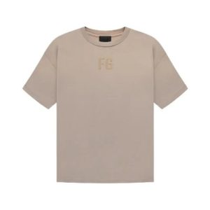 Fear of God Essentials Tee in beige color