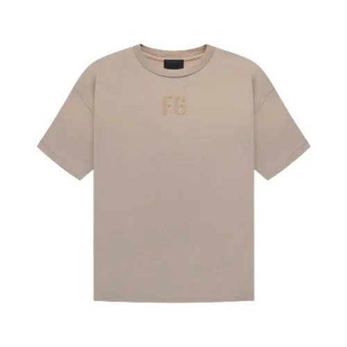 Fear-of-God-Essentials-Tee Fear of God Essentials Tee in beige color
