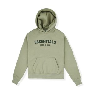 Essentials MOS hoodie with oversized fit and bold chest logo